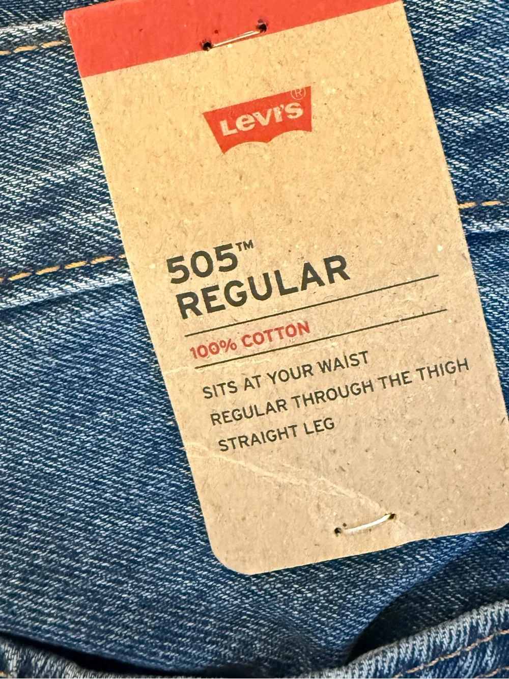 Levi’s 505 Regular Fit Jeans Men’s 34x30 2023 Medium Wash Straight Leg